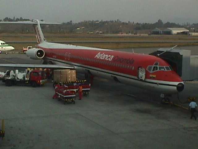 columbian national airline plane